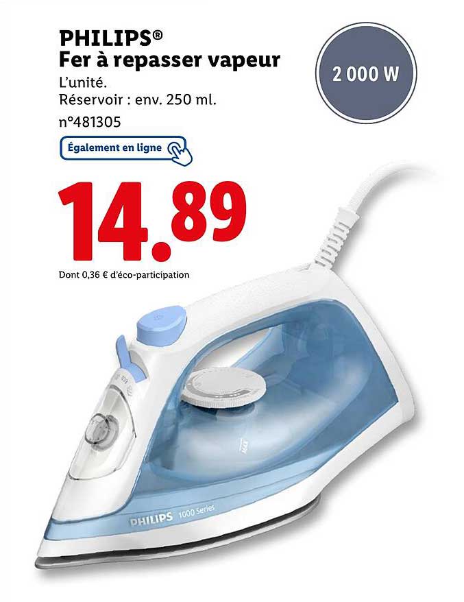 PHILIPS® Fer à repasser vapeur
