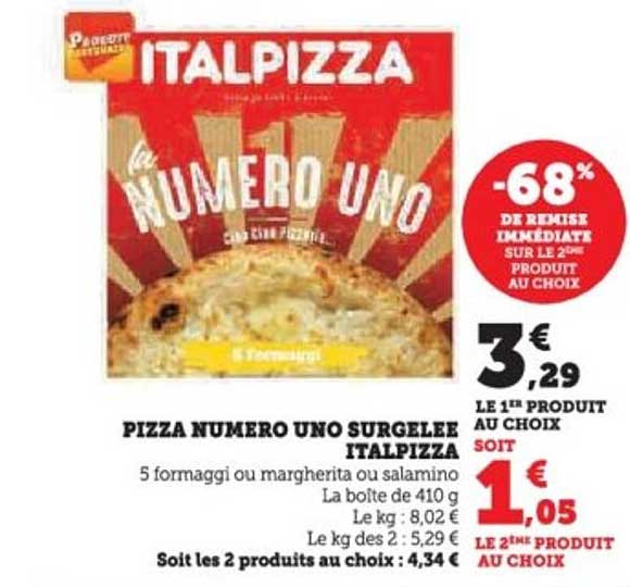 PIZZA NUMERO UNO SURGELEE ITALPIZZA
