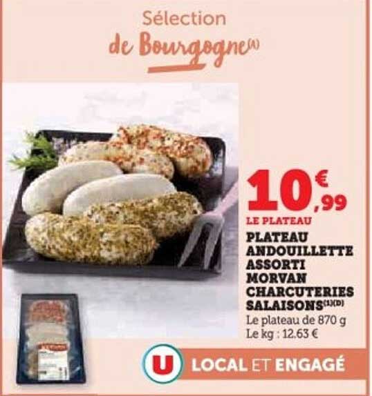 PLATEAU ANDOUILLETTE ASSORTI MORVAN CHARCUTERIES SALAISONS