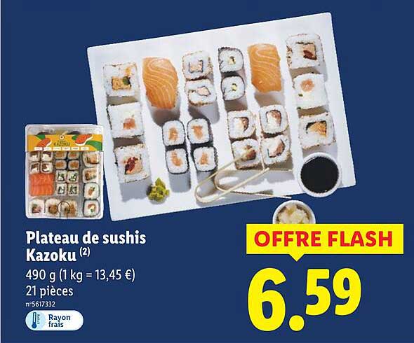 Plateau de sushis Kazoku