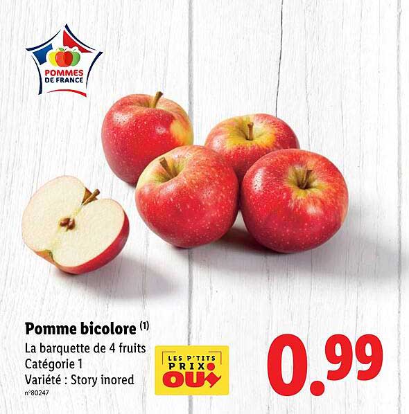 Pomme bicolore