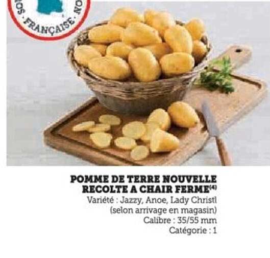 POMME DE TERRE NOUVELLE RECOLTE A CHAIR FERME