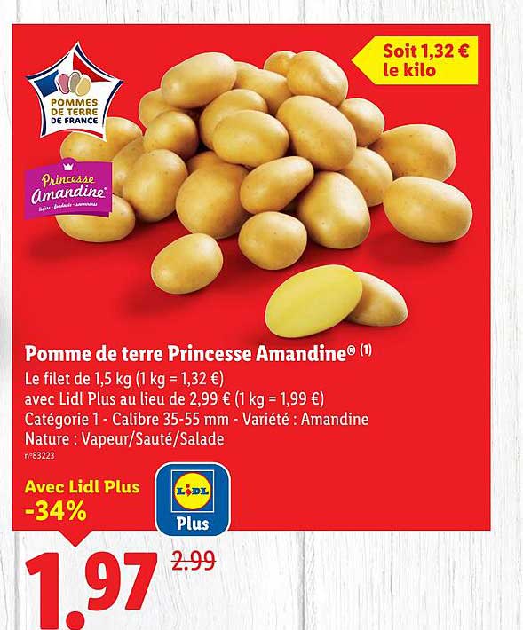 Pomme de terre Princesse Amandine®