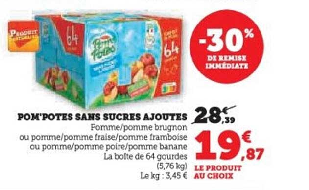 POM'POTES SANS SUCRES AJOUTÉS