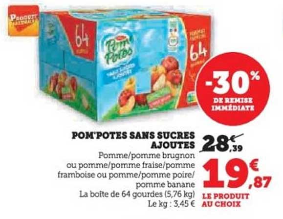 POM'POTES SANS SUCRES AJOUTES