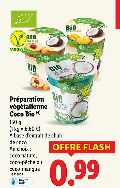 Préparation végétalienne Coco Bio