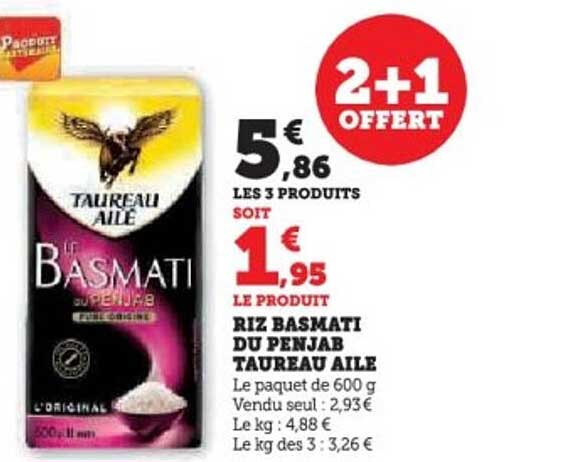 Riz Basmati du Penjab Taureau Aile