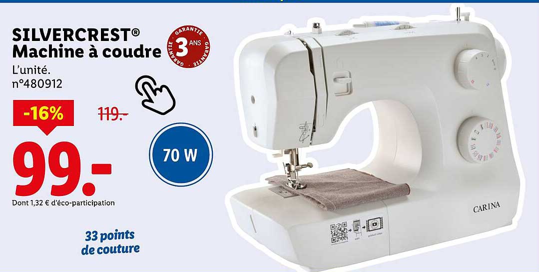 SILVERCREST® Machine à coudre