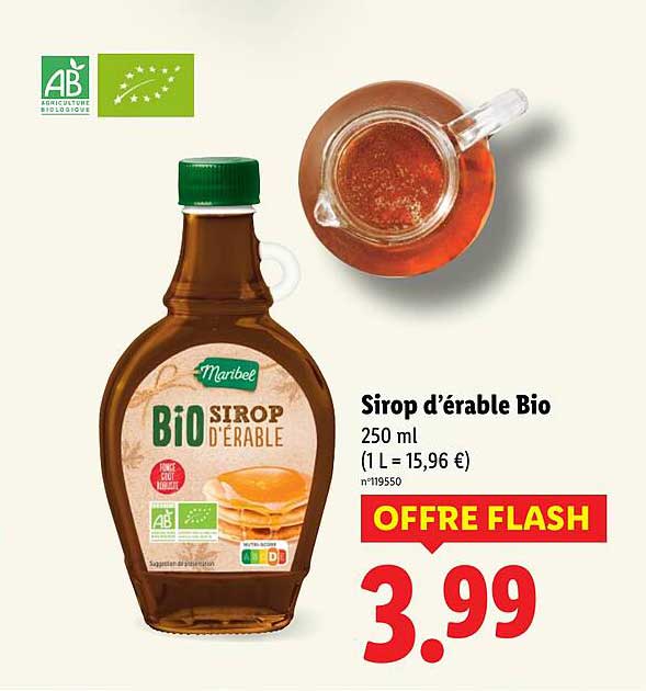 Sirop d'érable Bio
