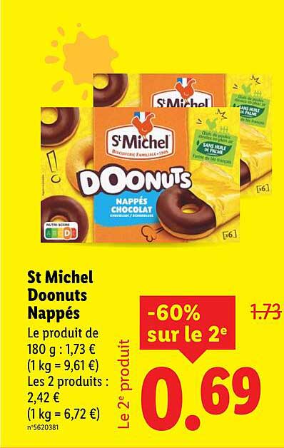St Michel Doonuts Nappés