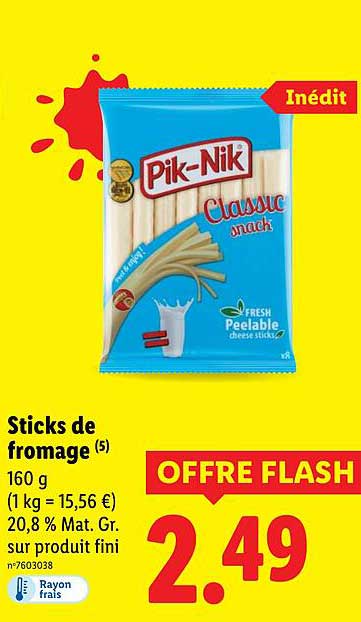 Sticks de fromage