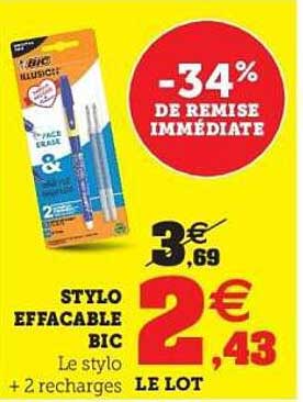 STYLO EFFACABLE BIC