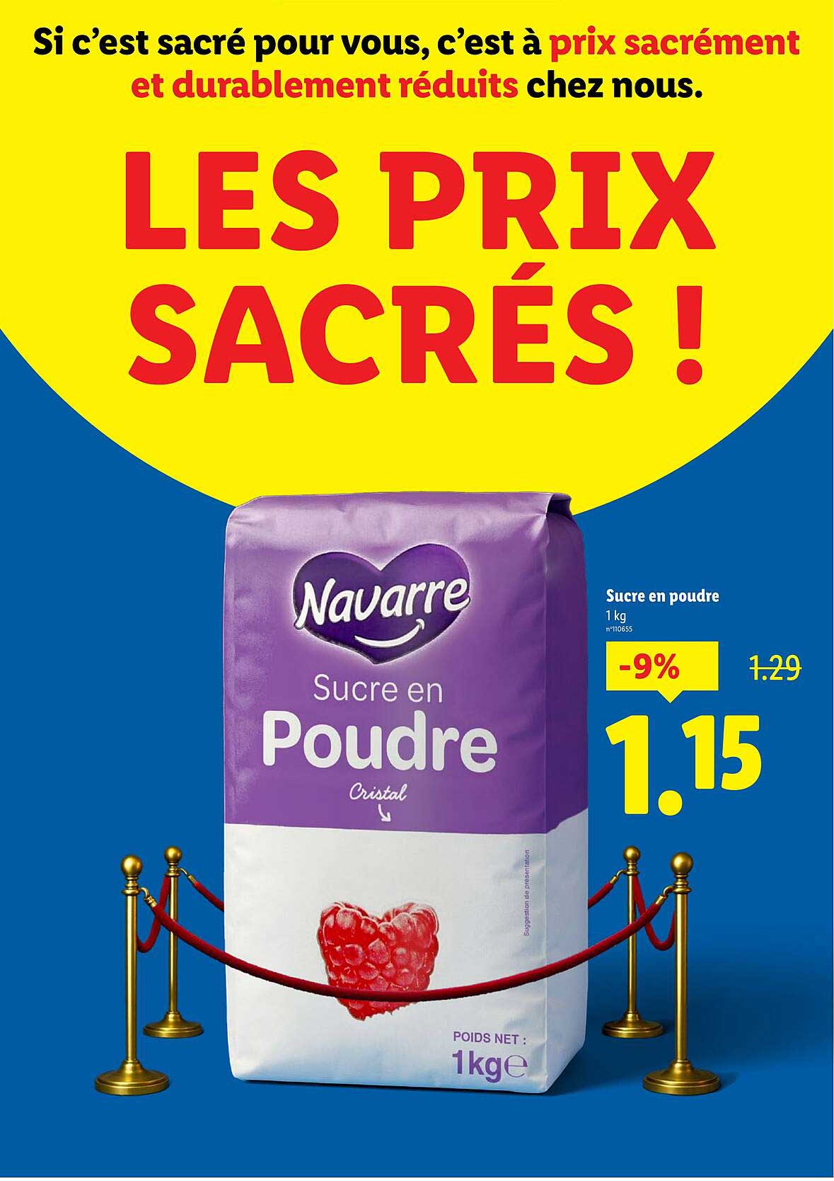 Sucre en poudre 1 kg