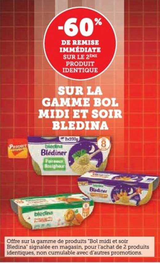 SUR LA GAMME BOL MIDI ET SOIR BLEDINA