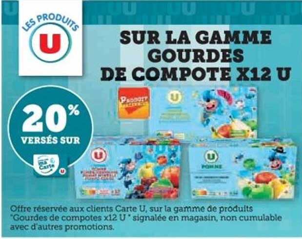 SUR LA GAMME GOURDES DE COMPOTE X12 U