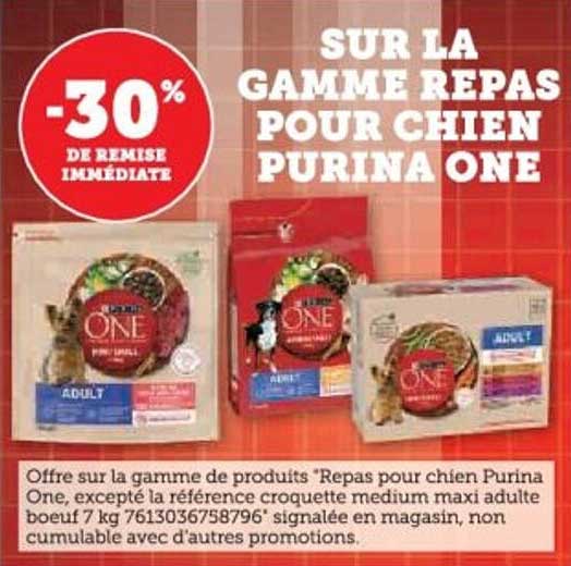 SUR LA GAMME REPAS POUR CHIEN PURINA ONE