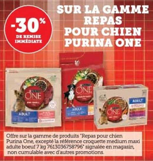SUR LA GAMME REPAS POUR CHIEN PURINA ONE