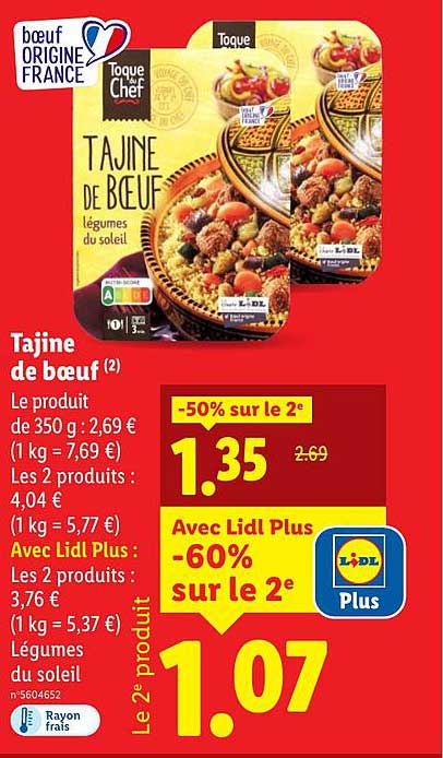 Tajine de boeuf