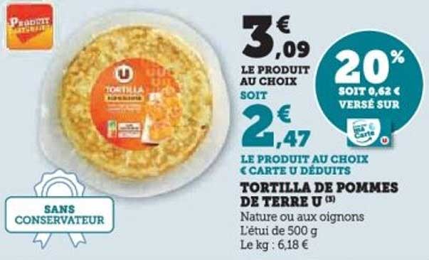 TORTILLA DE POMMES DE TERRE U
