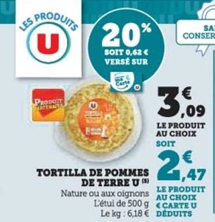 TORTILLA DE POMMES DE TERRE U
