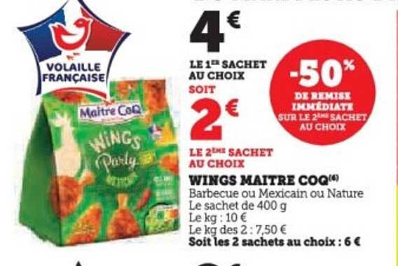 WINGS MAITRE COQ