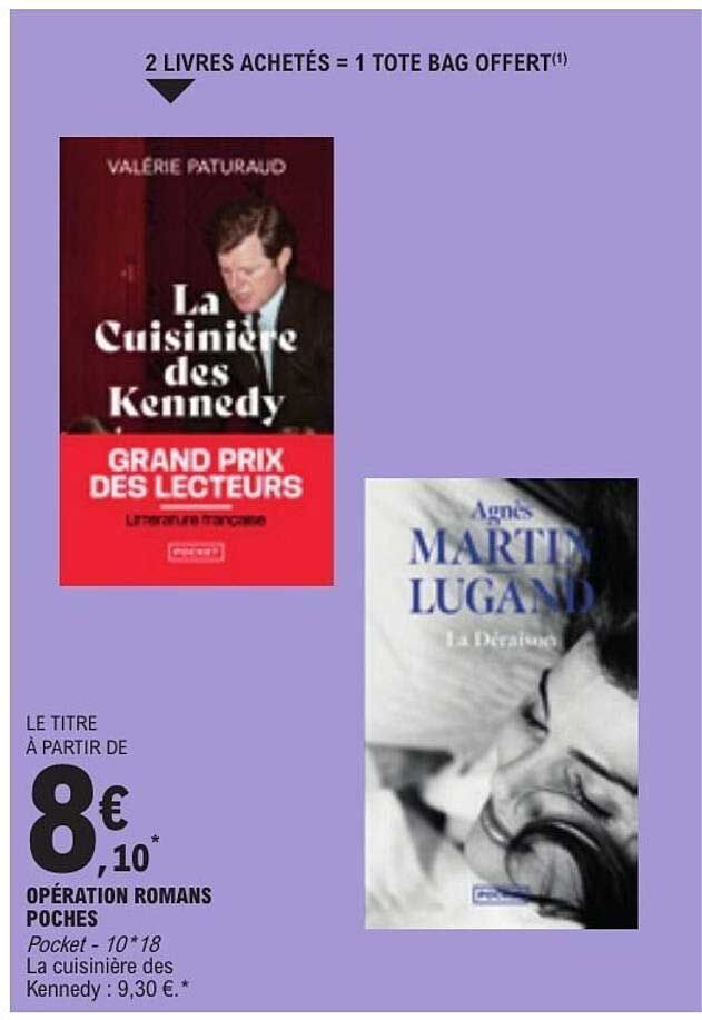 2 LIVRES ACHETÉS = 1 TOTE BAG OFFERT(1)