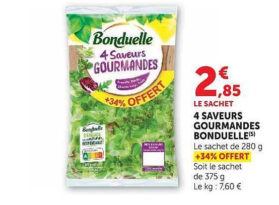 4 SAVEURS GOURMANDES BONDUELLE