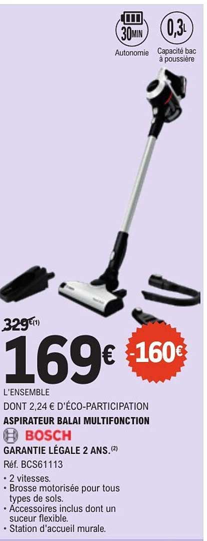 ASPIRATEUR BALAI MULTIFONCTION BOSCH