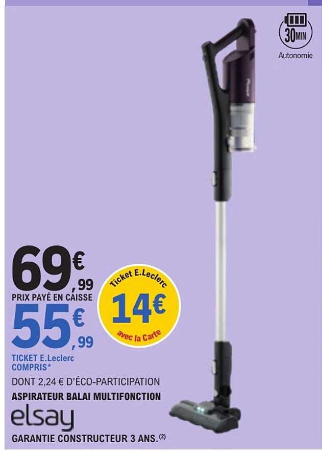 ASPIRATEUR BALAI MULTIFONCTION elsay