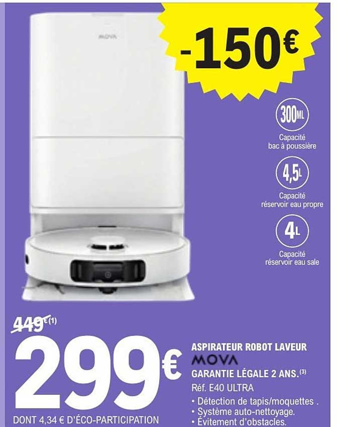 ASPIRATEUR ROBOT LAVEUR MOVA