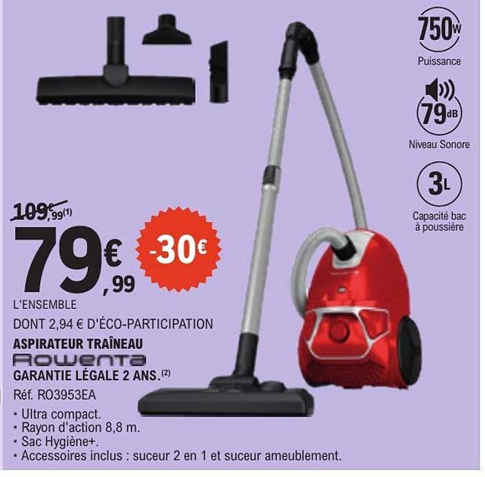 ASPIRATEUR TRAINEAU ROWENTA