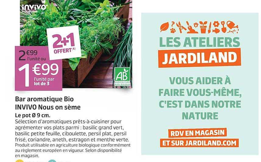 Bar aromatique Bio INVIVO Nous on sème