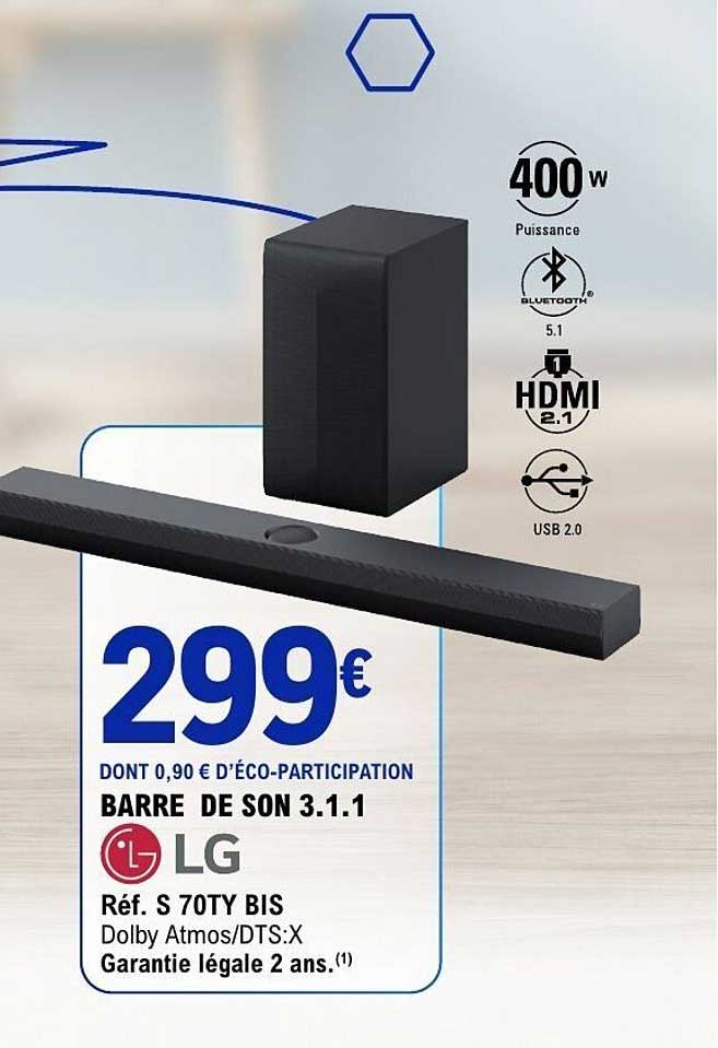 BARRE DE SON 3.1.1 LG