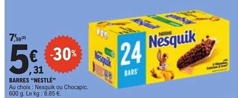 BARRES “NESTLE”