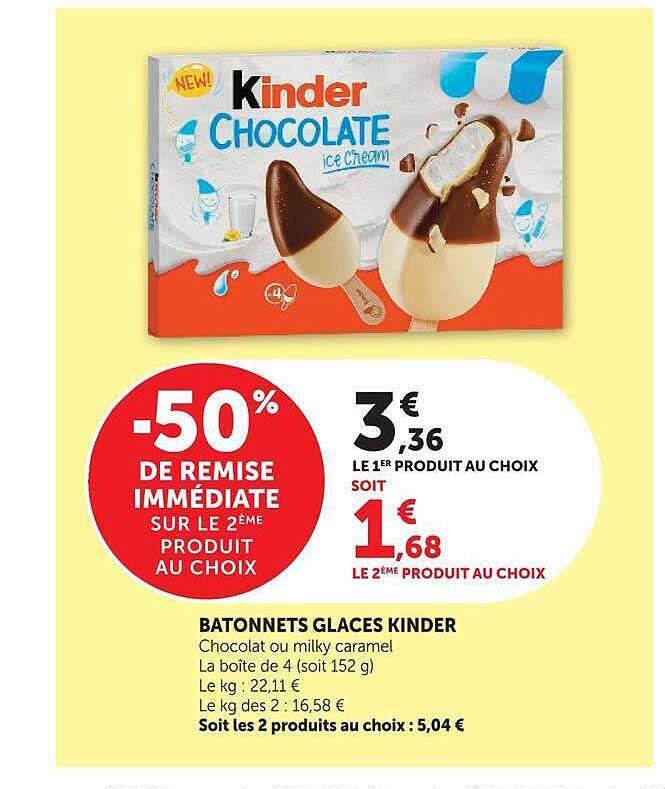 BATONNETS GLACES KINDER