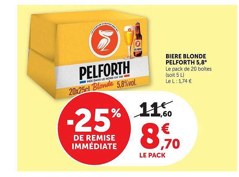 BIERE BLONDE PELFORTH 5,8°