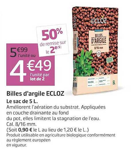 Billes d’argile ECLOZ