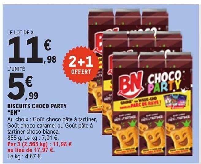 BISCUITS CHOCO PARTY “BN”