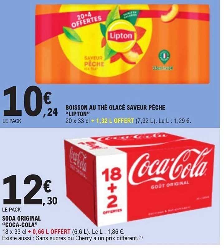 BOISSON AU THÉ GLACÉ SAVEUR PÊCHE “LIPTON”