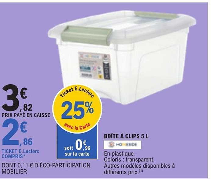 BOÎTE À CLIPS 5 L