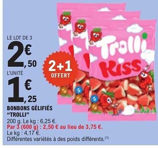 BONBONS GÉLIFIÉS “TROLLI”