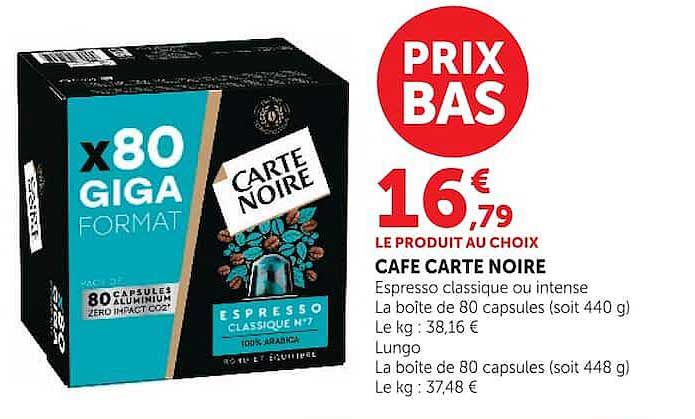 CAFE CARTE NOIRE