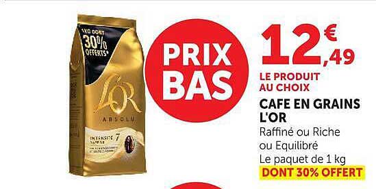 CAFE EN GRAINS L'OR