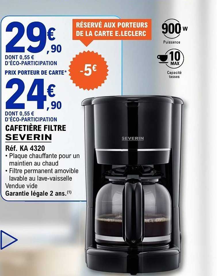 CAFETIÈRE FILTRE SEVERIN