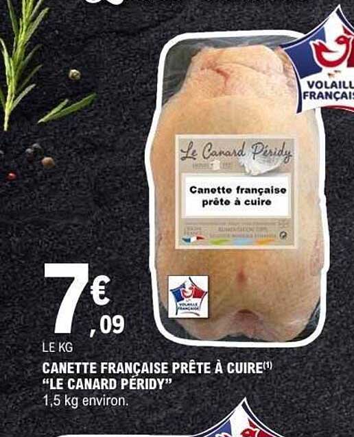 CANETTE FRANCAISE PRÊTE À CUIRE "LE CANARD PERIDY"