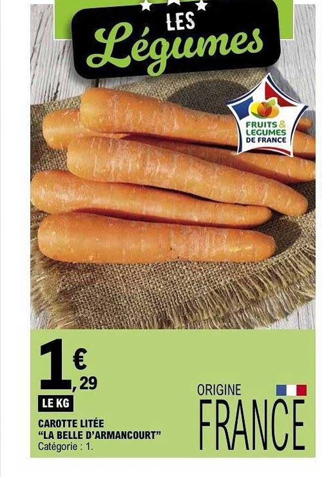 CAROTTE LITÉE “LA BELLE D’ARMANCOURT”