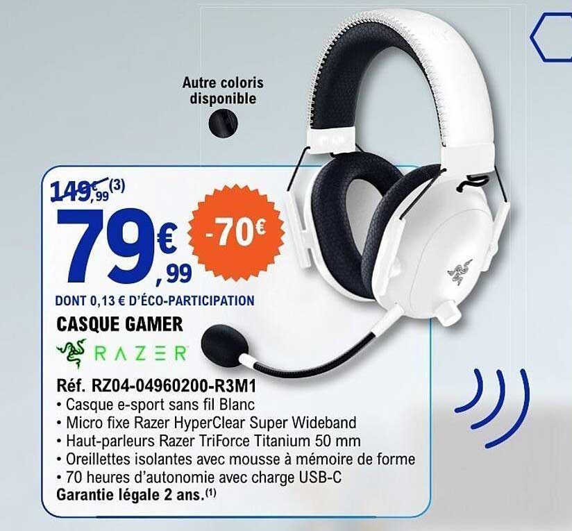 CASQUE GAMER RAZER