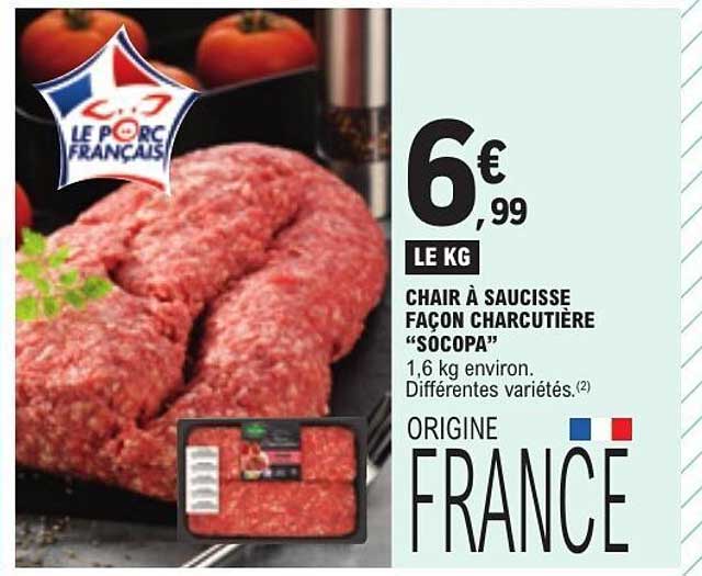 CHAIR À SAUCISSE FAÇON CHARCUTIÈRE “SOCOPA”