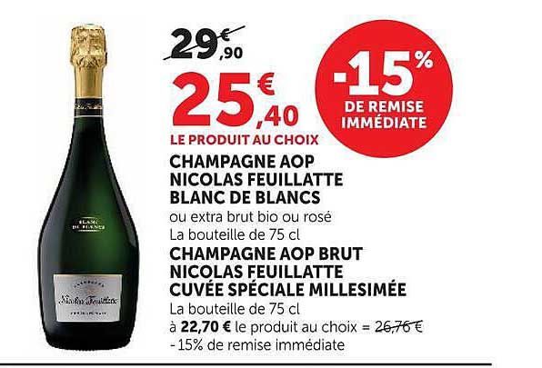 CHAMPAGNE AOP NICOLAS FEUILLATTE BLANC DE BLANCS