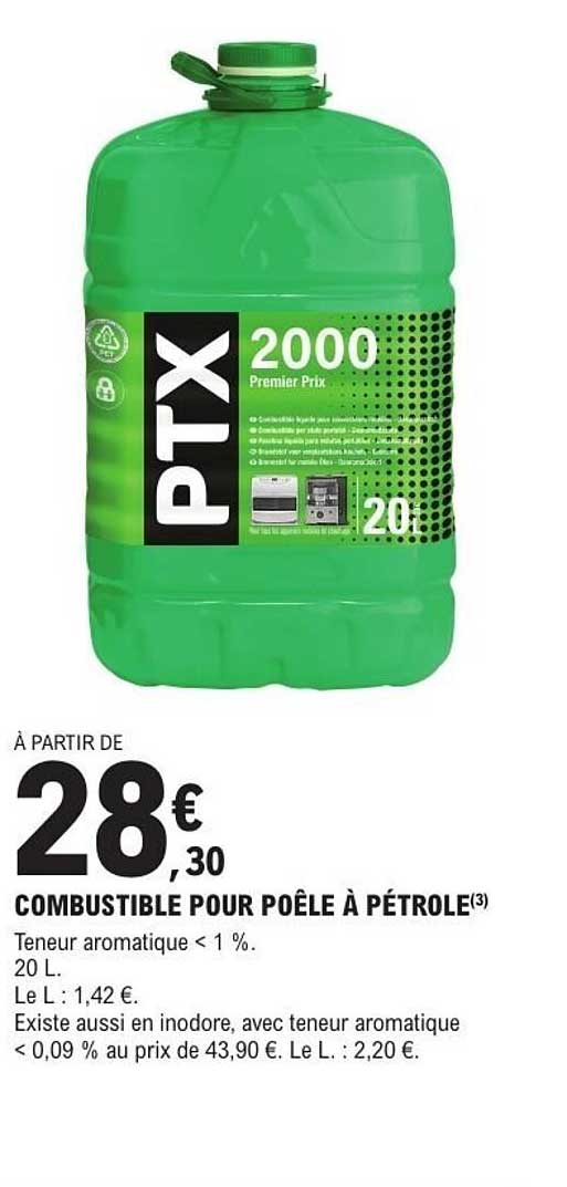 COMBUSTIBLE POUR POÊLE À PÉTROLE(3)